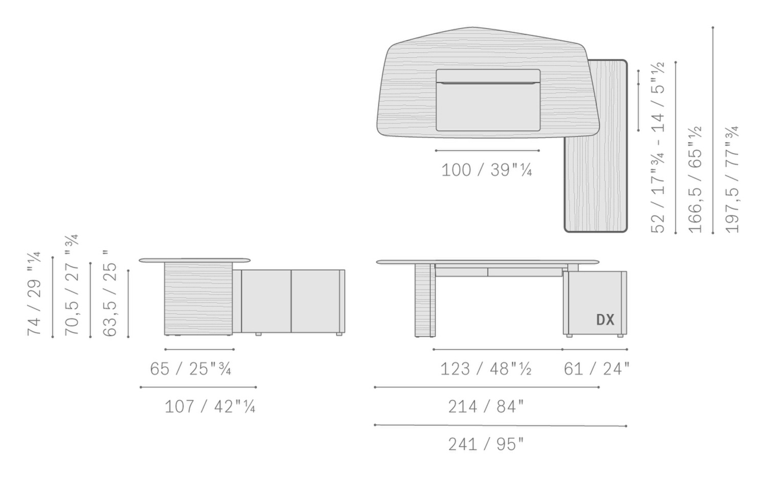 43 trust iconic desk 214x107 with storage unit dx sx j configuration 5644716 43 trust iconic desk 214x107 with storage unit dx sx j configuration 5644716