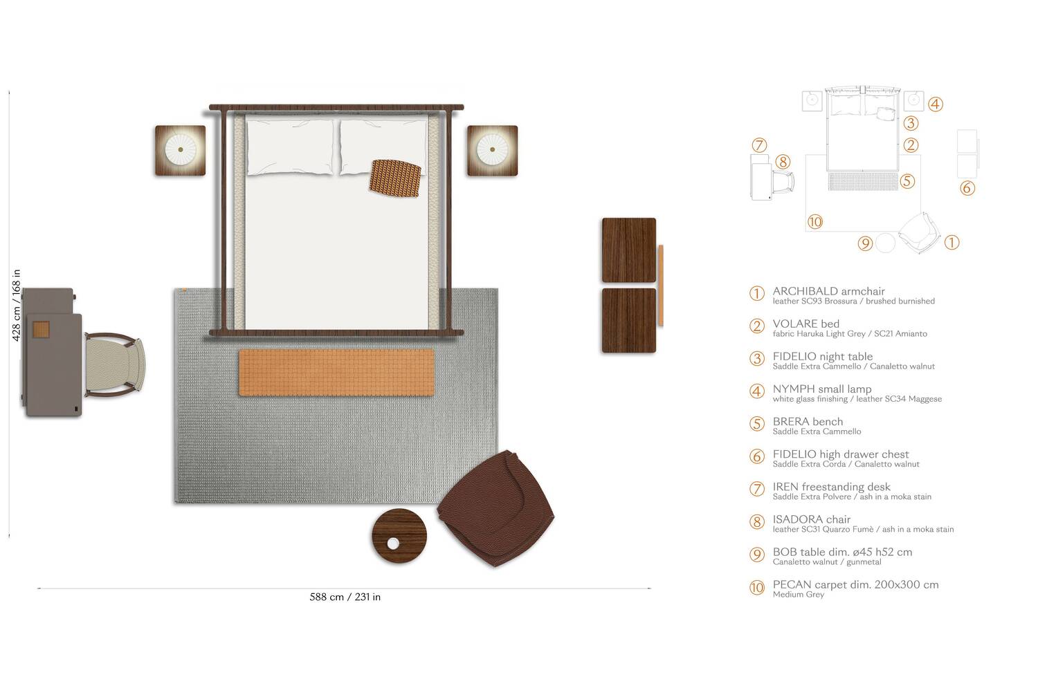 03 layout volare bed