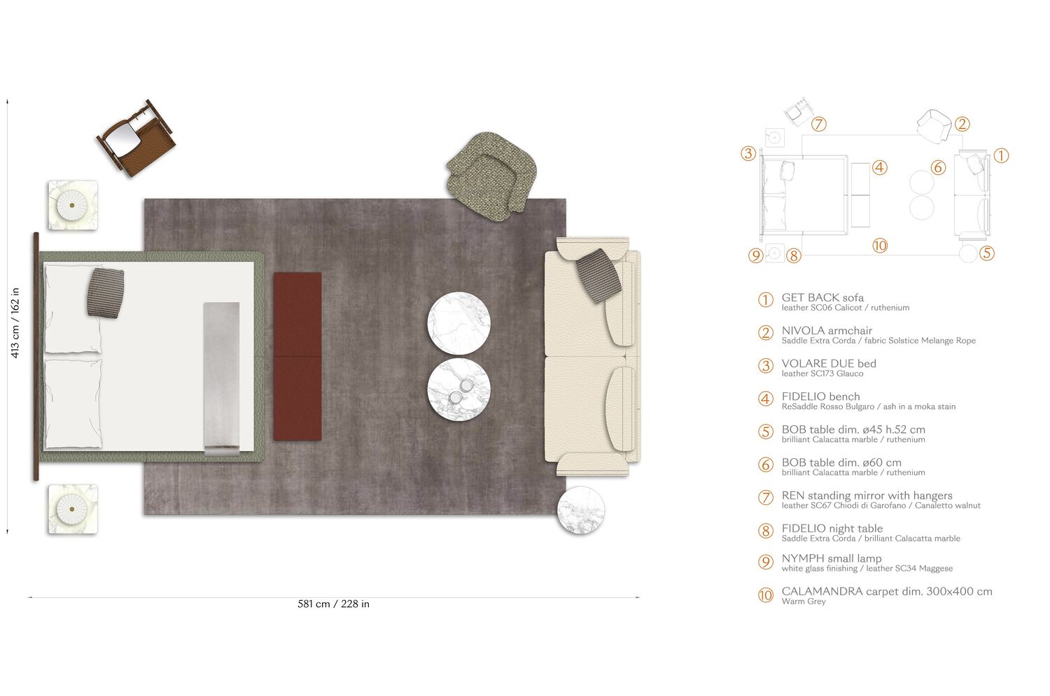 04 layout volare due bed