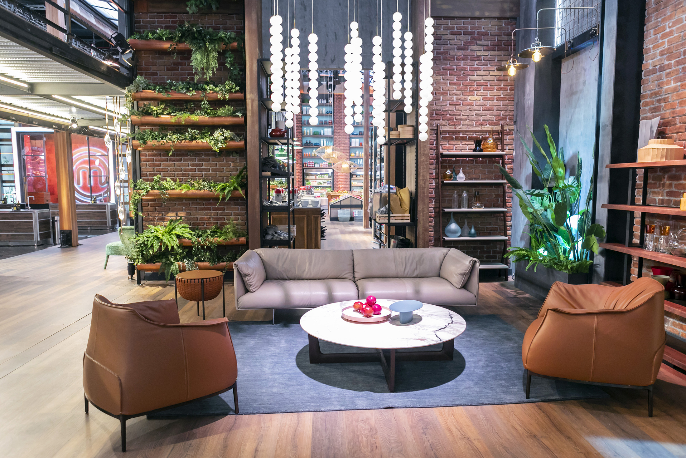 A touch of design on the set of Masterchef Italy